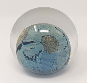 Josh Simpson Contemporary Glass: 3" Possibly Inhabited Planet