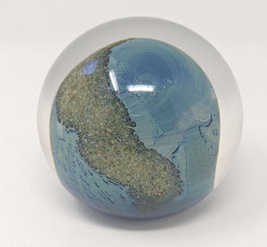 Josh Simpson Contemporary Glass: 3.0" Possibly Inhabited Planet