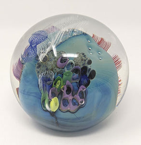 Josh Simpson Contemporary Glass: 3.0" Inhabited Paperweight