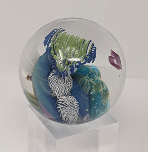 Josh Simpson Contemporary Glass: 1.75" Heart Planet