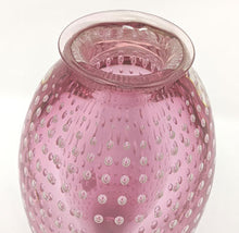 Load image into Gallery viewer, Josh Simpson Contemporary Glass: Pink Bubble Vase