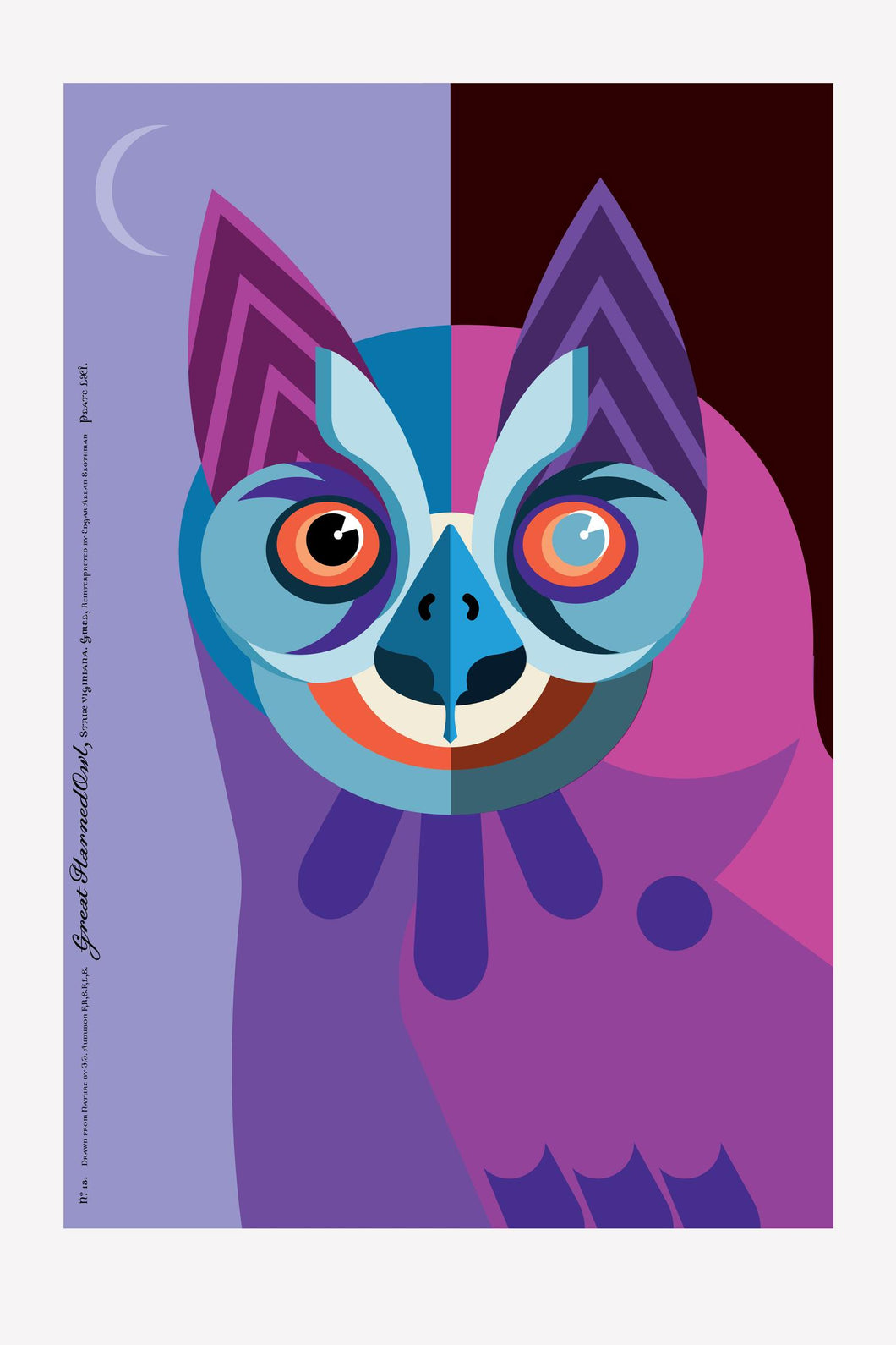 Don Carter: Purple Owl Print