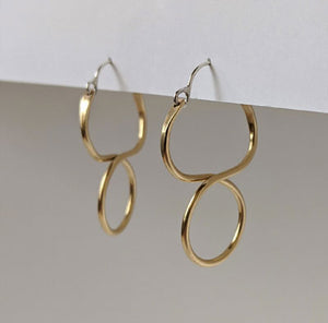 Rachel Gunnard: Torsion Brass Earrings